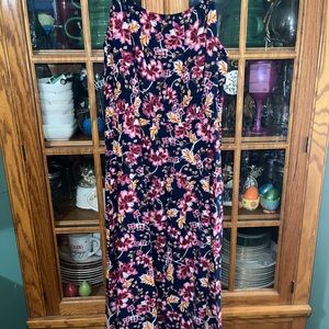 Old Navy Floral Maxi Dress - Navy and Pink